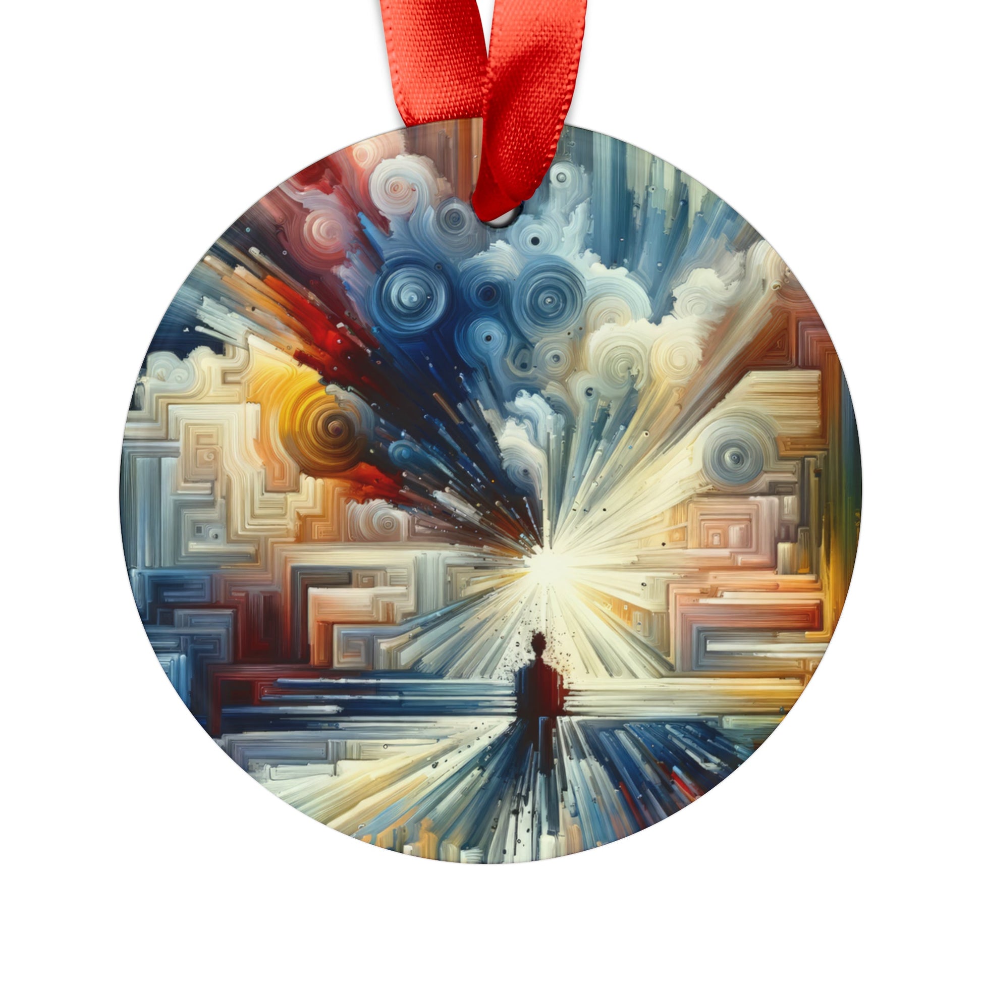 Memory Labyrinth Focus Acrylic Ornament with Ribbon - ATUH.ART