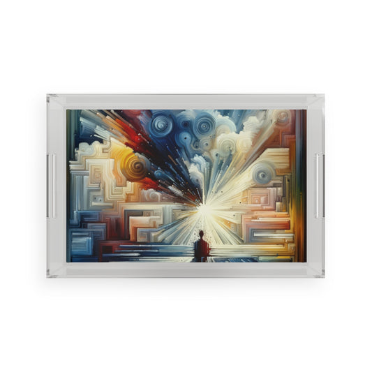 Memory Labyrinth Focus Acrylic Serving Tray - ATUH.ART
