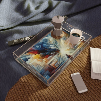 Memory Labyrinth Focus Acrylic Serving Tray - ATUH.ART