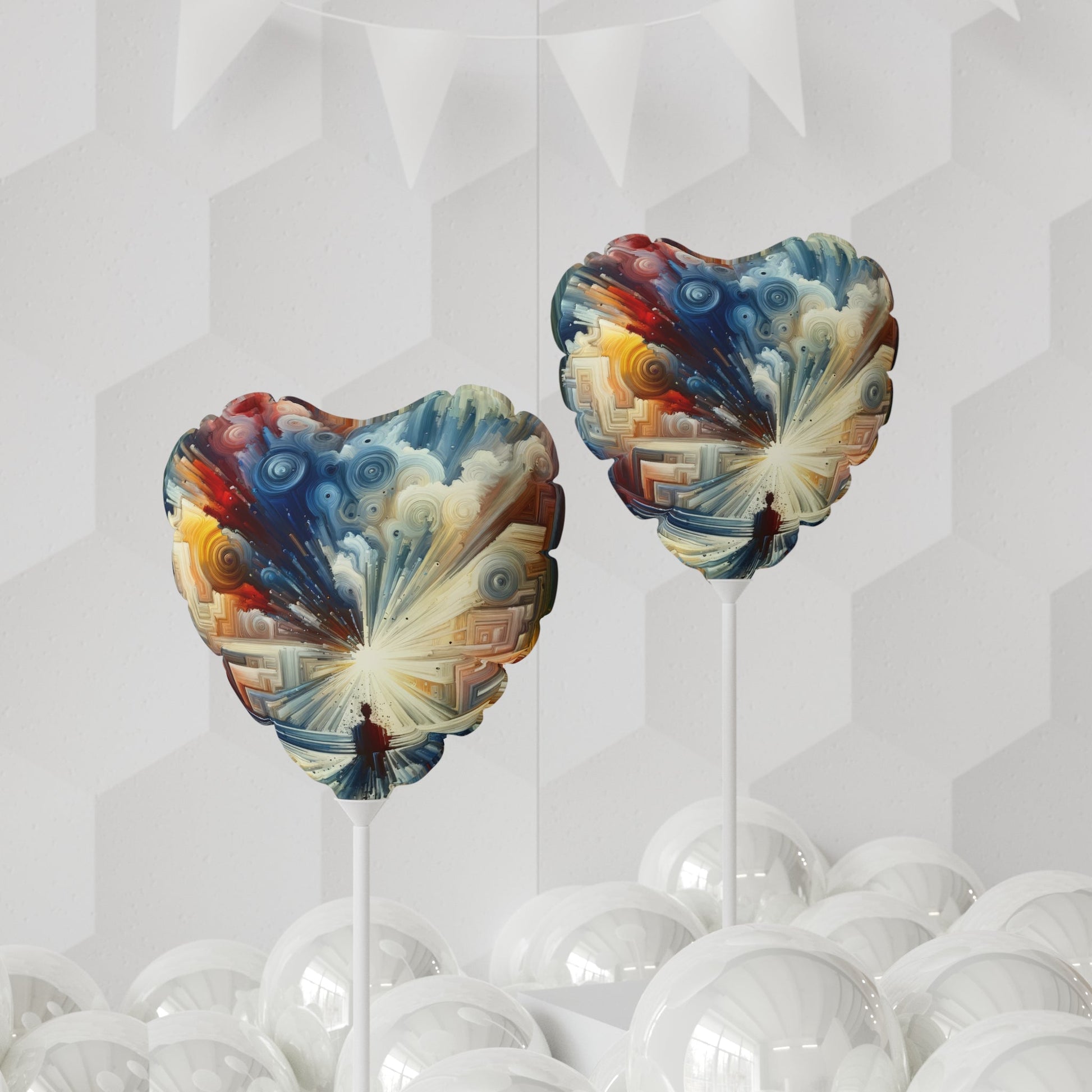 Memory Labyrinth Focus Balloon (Round and Heart-shaped), 11" - ATUH.ART