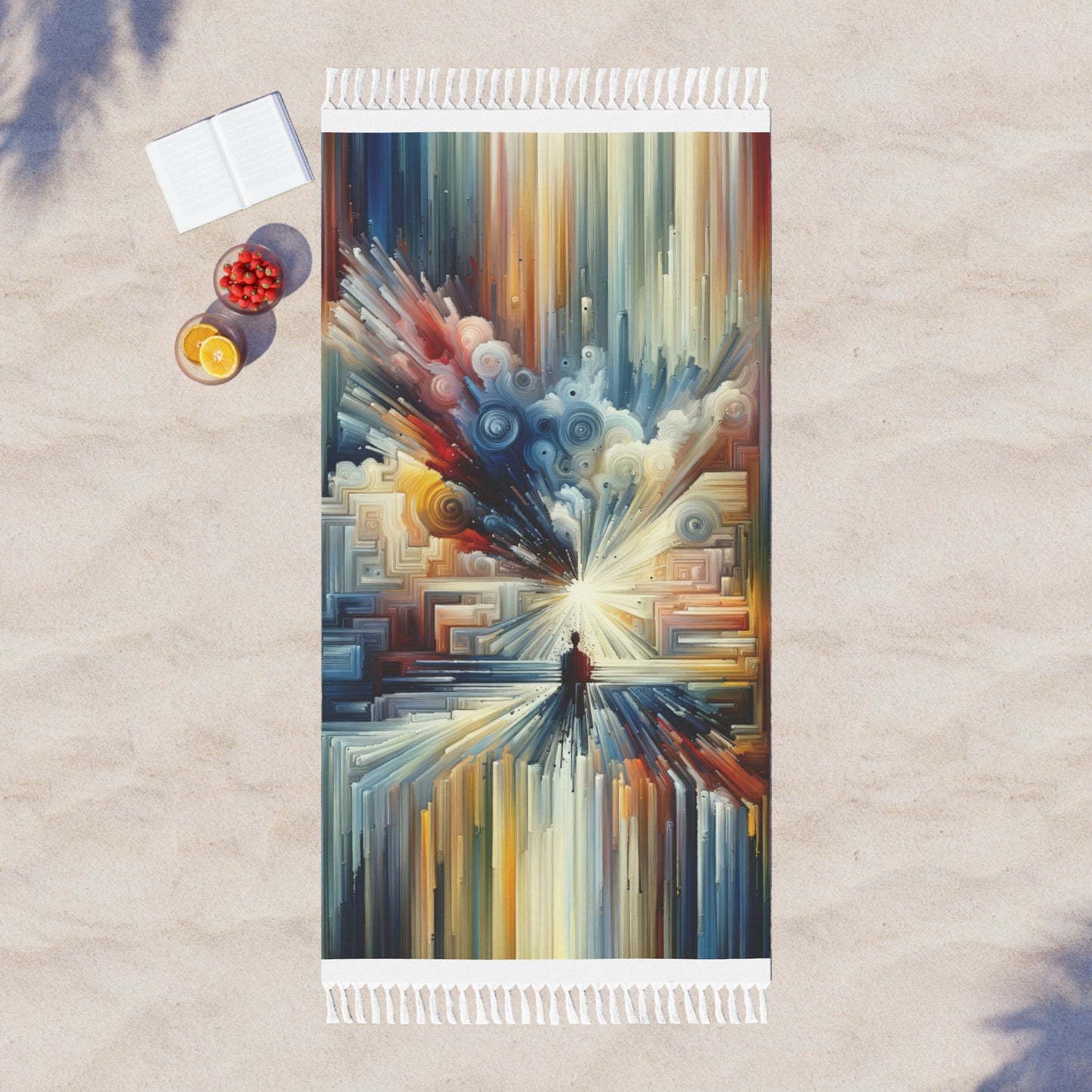 Memory Labyrinth Focus Boho Beach Cloth - ATUH.ART