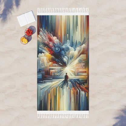 Memory Labyrinth Focus Boho Beach Cloth - ATUH.ART