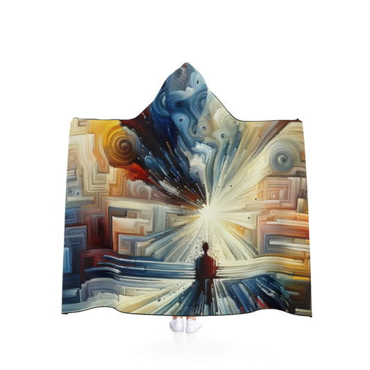 Memory Labyrinth Focus Hooded Blanket - ATUH.ART