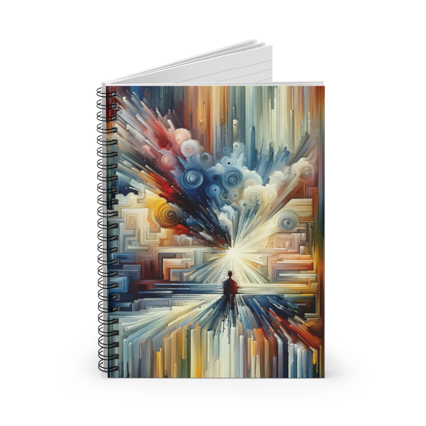 Memory Labyrinth Focus Spiral Notebook - Ruled Line - ATUH.ART