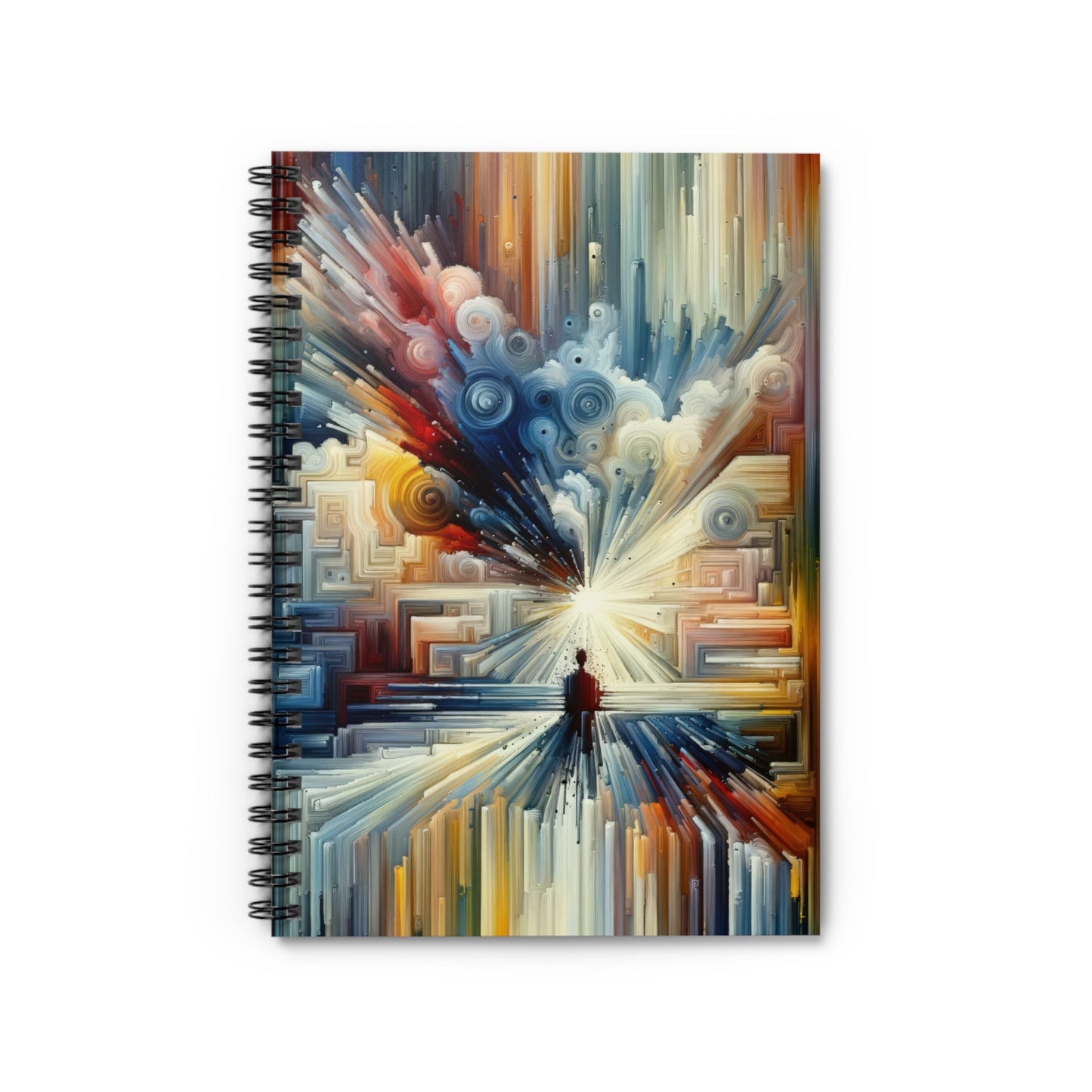 Memory Labyrinth Focus Spiral Notebook - Ruled Line - ATUH.ART