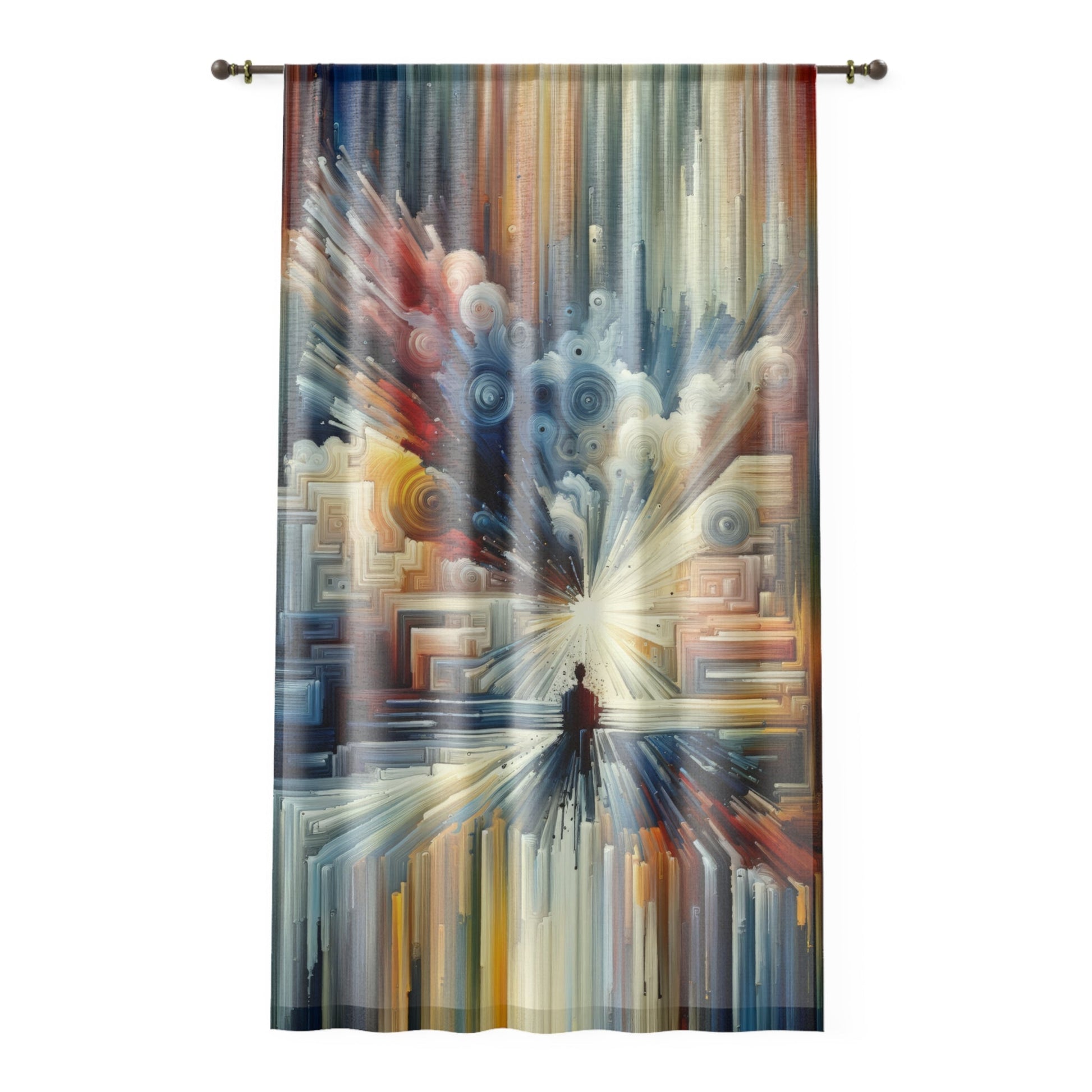 Memory Labyrinth Focus Window Curtain - ATUH.ART