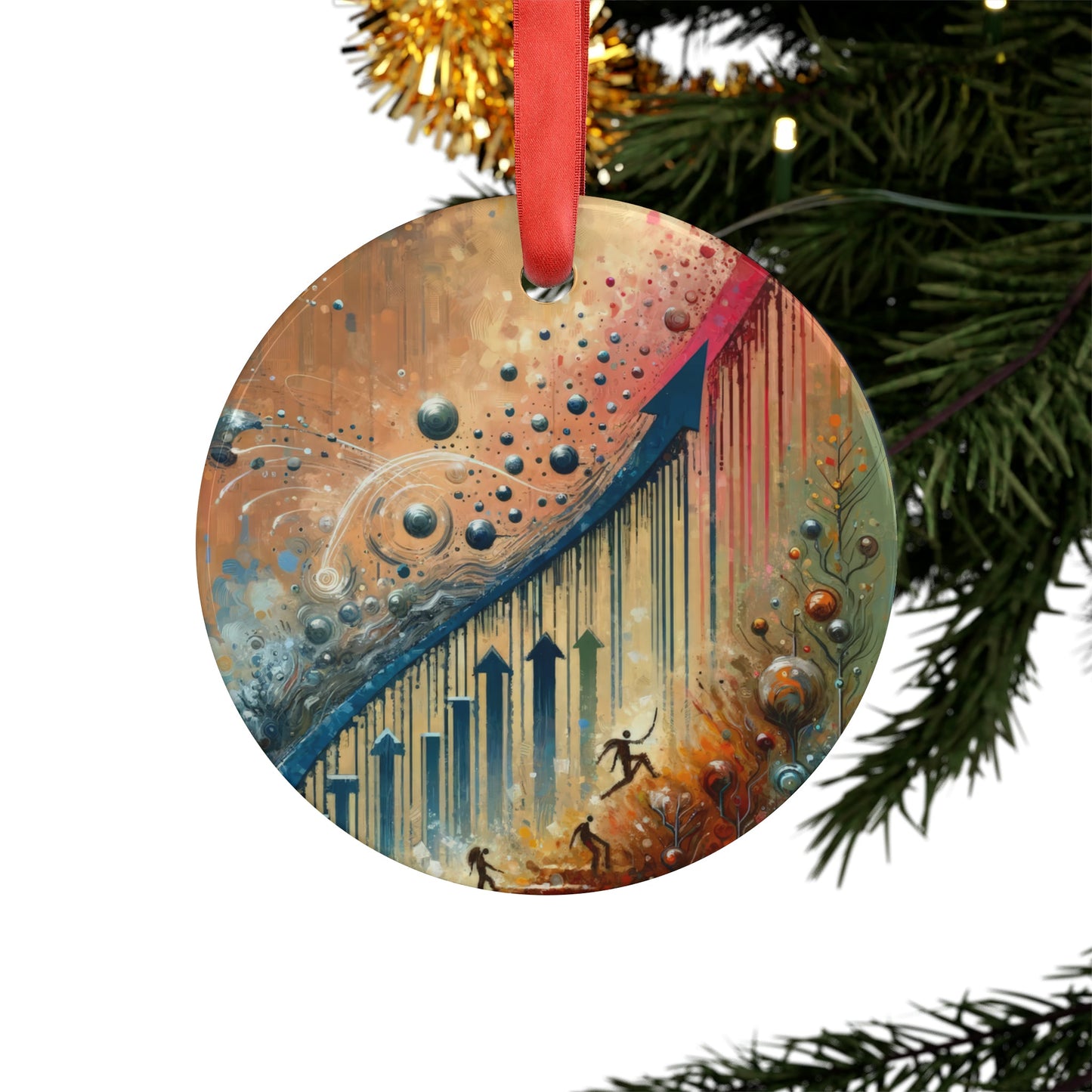 Micro Mastery Ascension Acrylic Ornament with Ribbon - ATUH.ART
