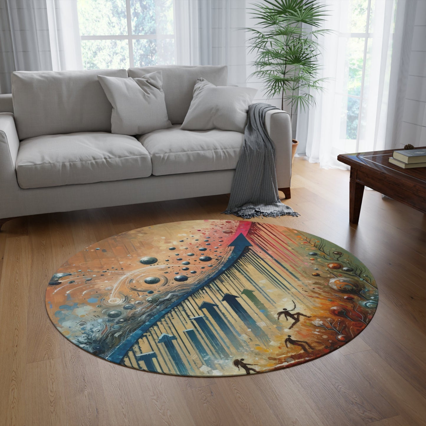 Micro Mastery Ascension Round Rug - ATUH.ART
