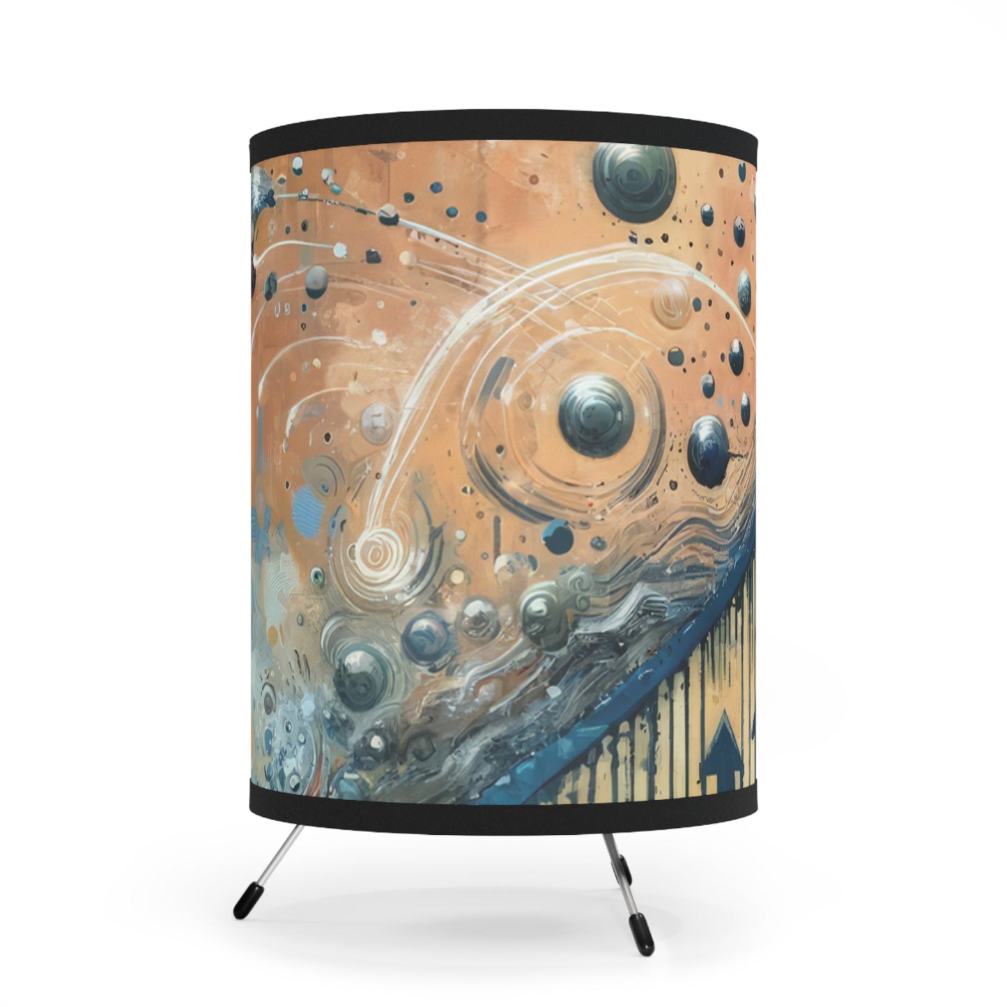 Micro Mastery Ascension Tripod Lamp with High-Res Printed Shade, US\CA plug - ATUH.ART