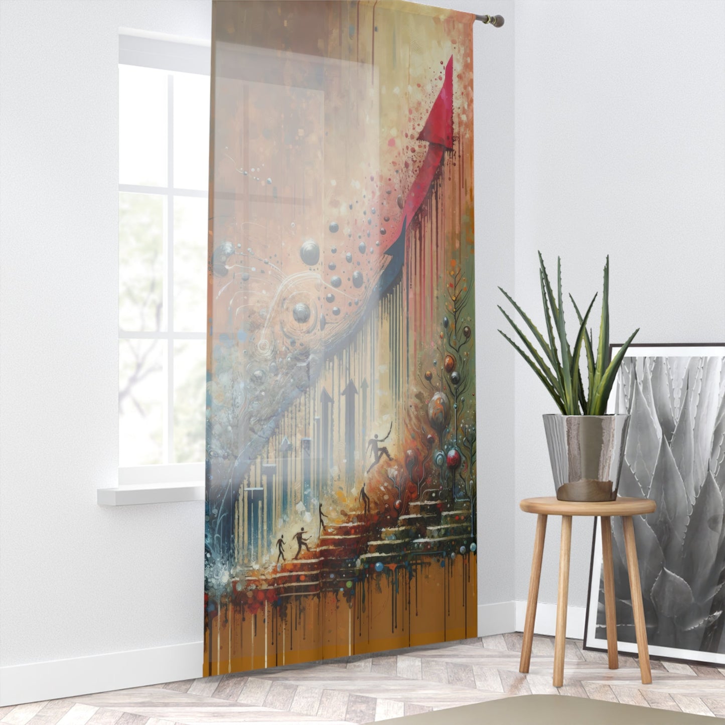 Micro Mastery Ascension Window Curtain - ATUH.ART