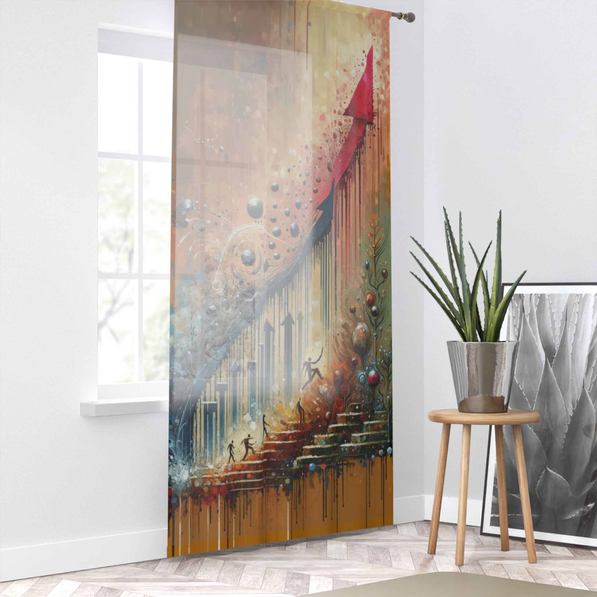Micro Mastery Ascension Window Curtain - ATUH.ART