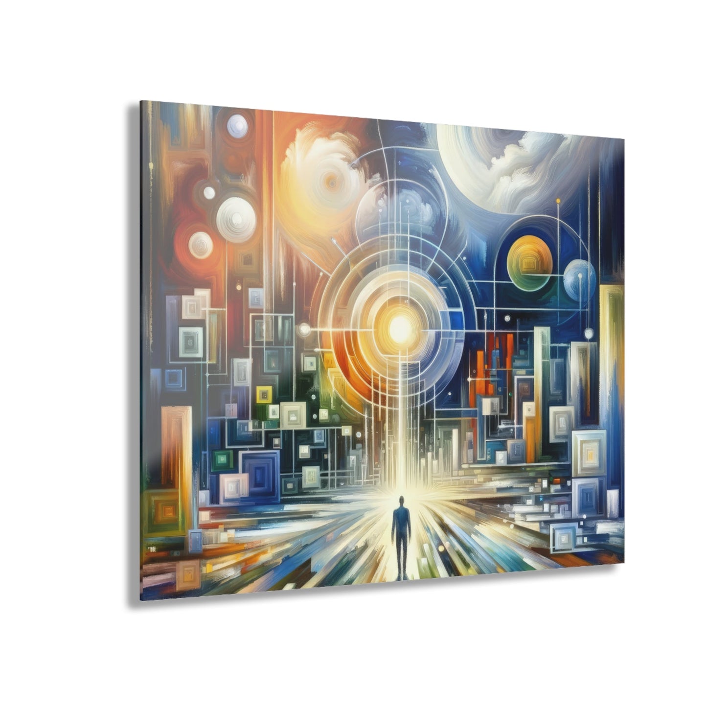 Mindful Megabyte Convergence Acrylic Prints (French Cleat Hanging) - ATUH.ART