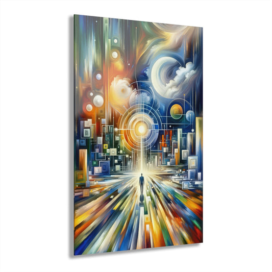 Mindful Megabyte Convergence Acrylic Prints (French Cleat Hanging) - ATUH.ART