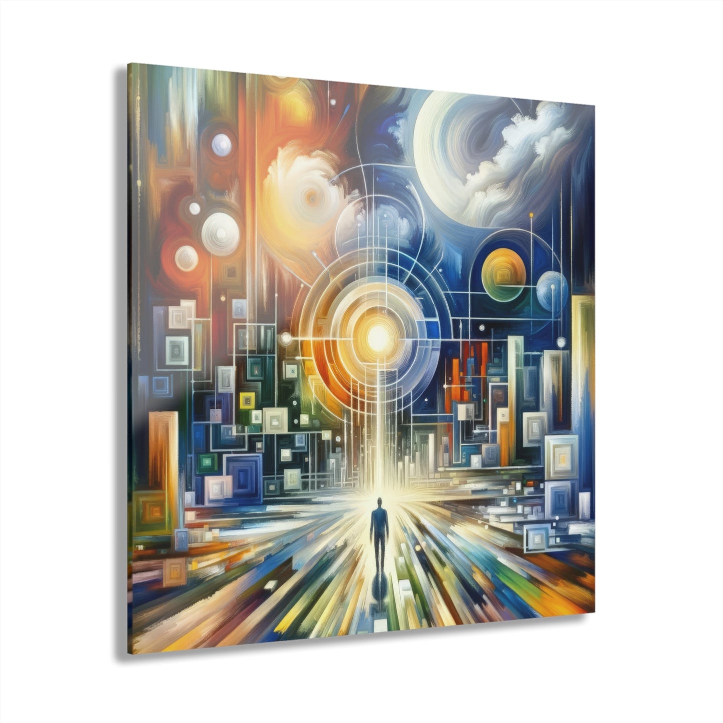 Mindful Megabyte Convergence Acrylic Prints (French Cleat Hanging) - ATUH.ART
