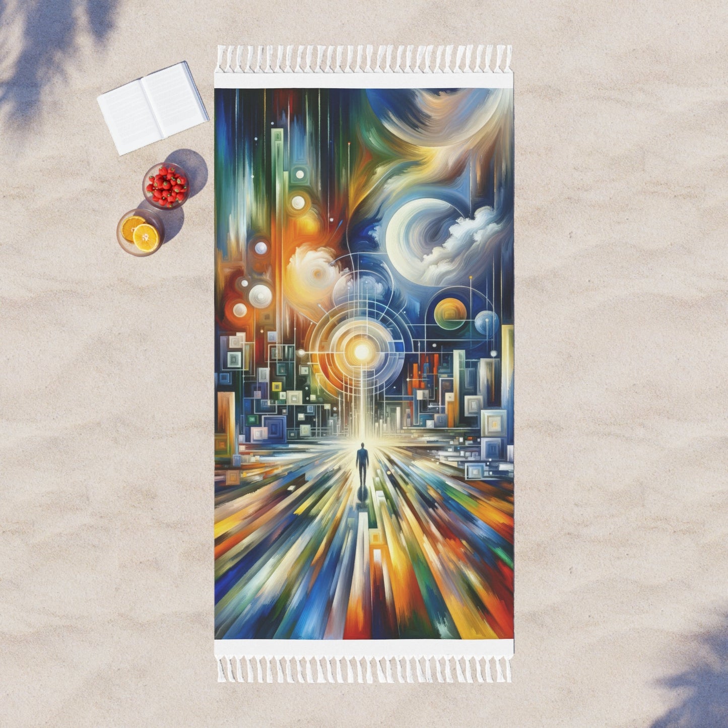 Mindful Megabyte Convergence Boho Beach Cloth - ATUH.ART