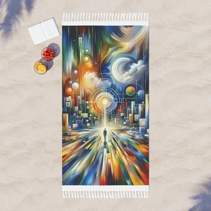 Mindful Megabyte Convergence Boho Beach Cloth - ATUH.ART