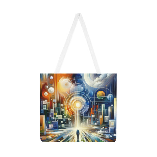 Mindful Megabyte Convergence Shoulder Tote Bag (AOP) - ATUH.ART