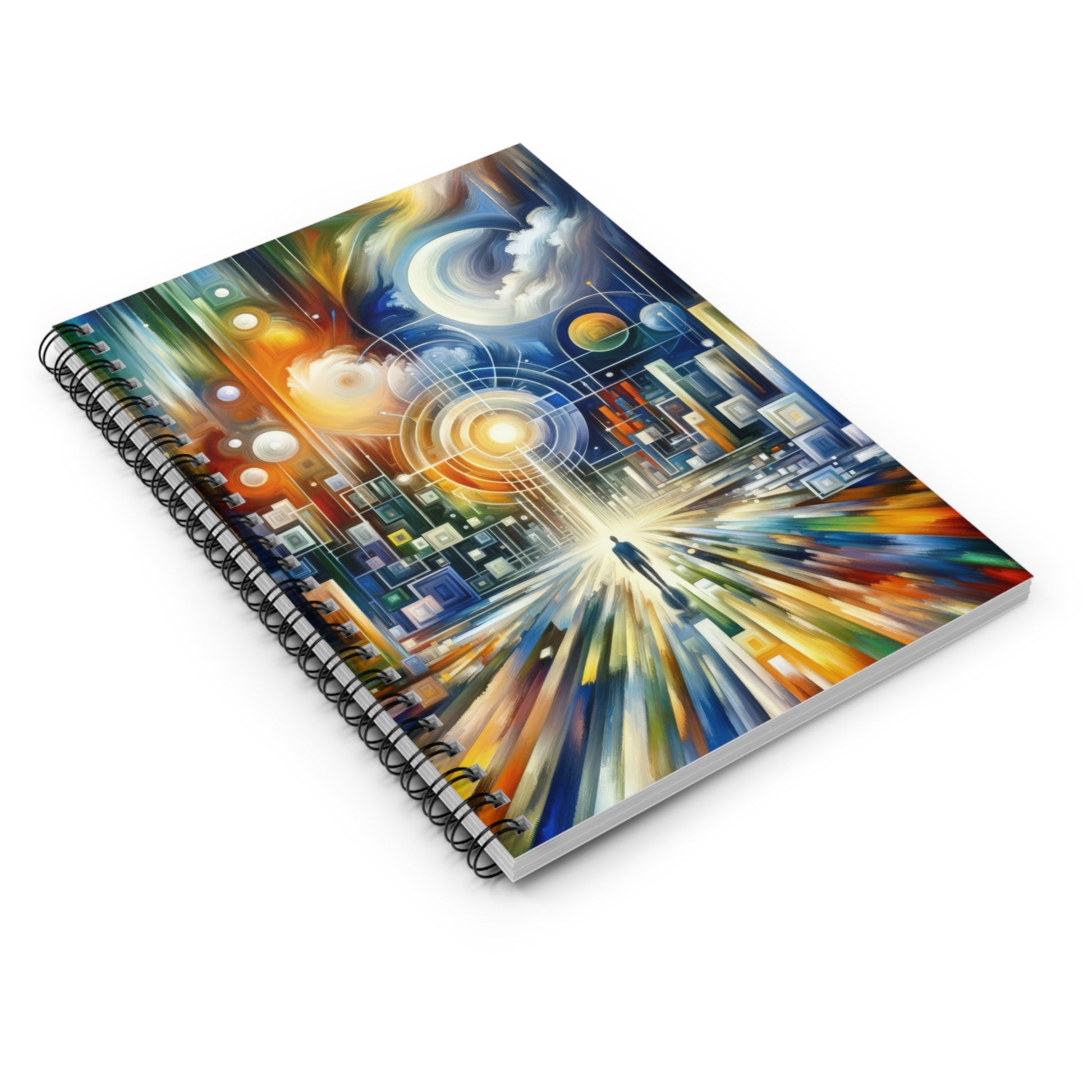 Mindful Megabyte Convergence Spiral Notebook - Ruled Line - ATUH.ART