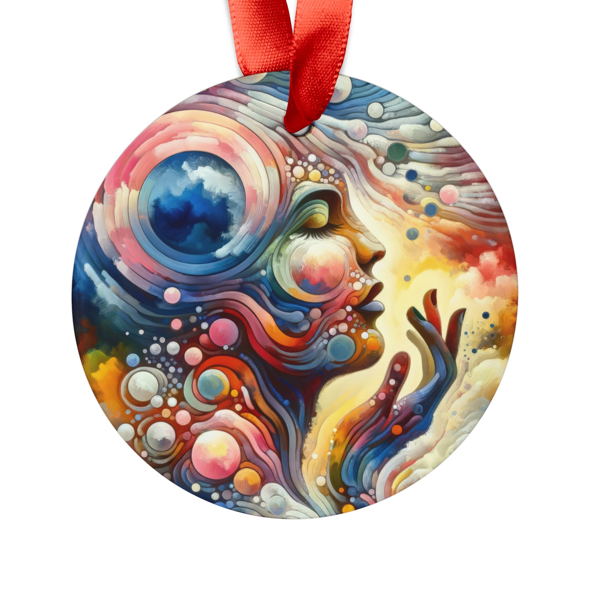 Mindful Melody Harmony Acrylic Ornament with Ribbon - ATUH.ART