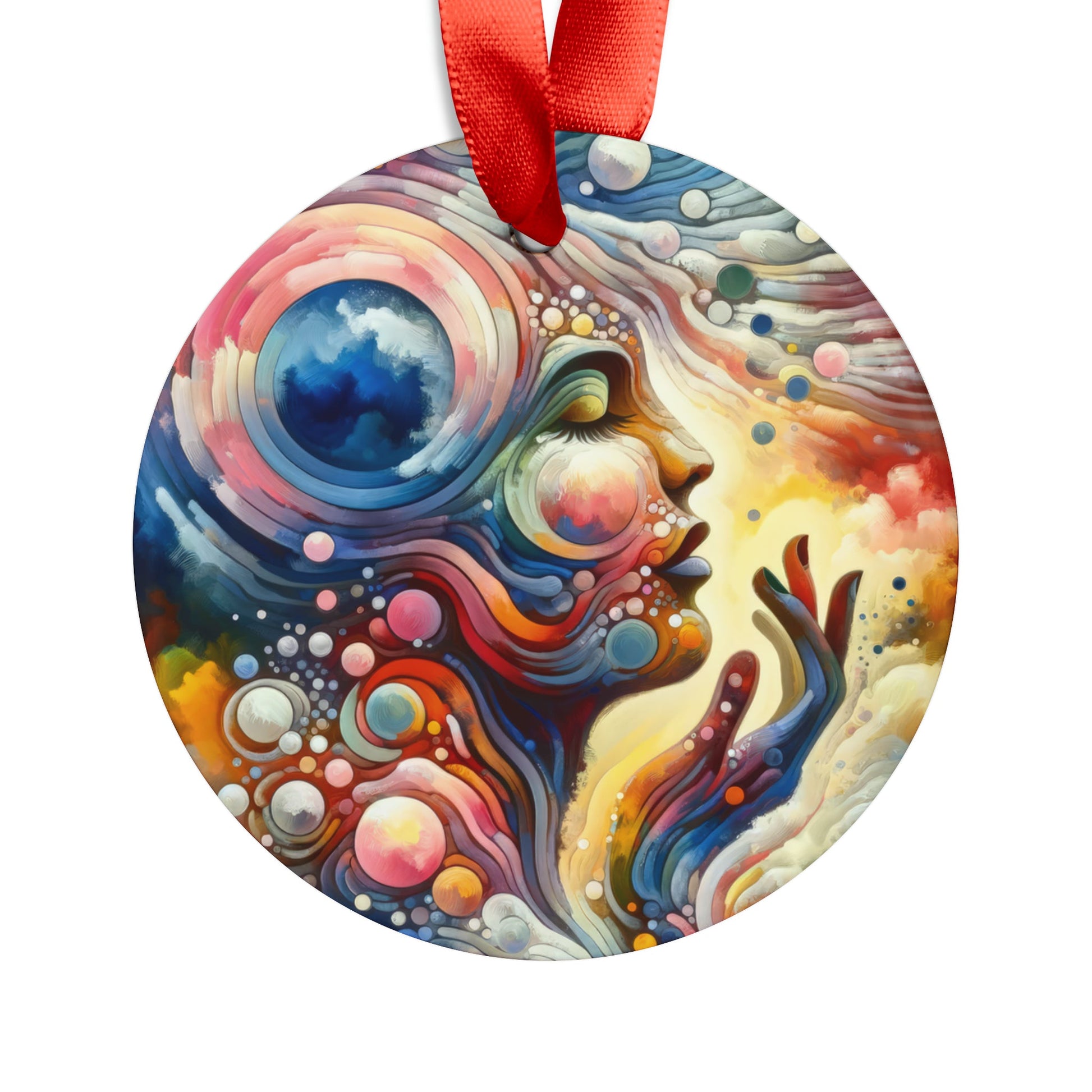 Mindful Melody Harmony Acrylic Ornament with Ribbon - ATUH.ART