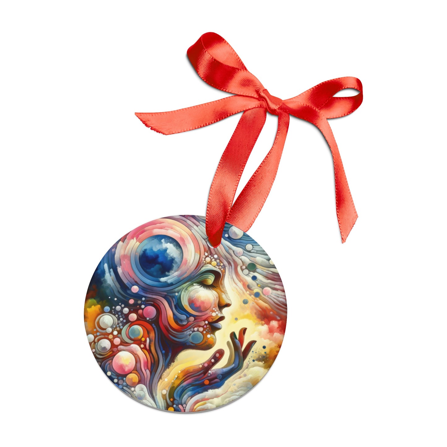 Mindful Melody Harmony Acrylic Ornament with Ribbon - ATUH.ART