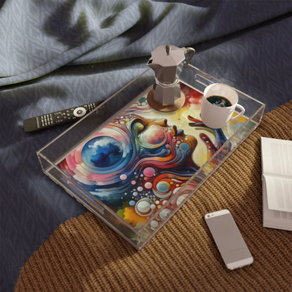 Mindful Melody Harmony Acrylic Serving Tray - ATUH.ART