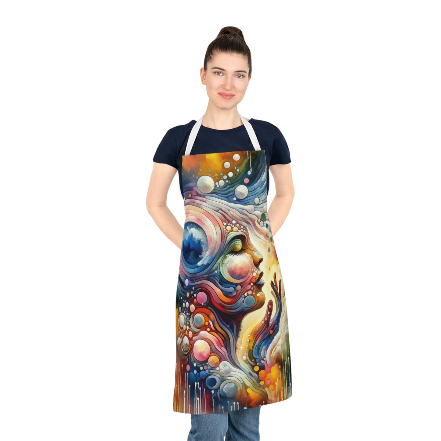 Mindful Melody Harmony Adult Apron (AOP) - ATUH.ART