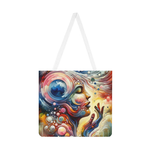 Mindful Melody Harmony Shoulder Tote Bag (AOP) - ATUH.ART