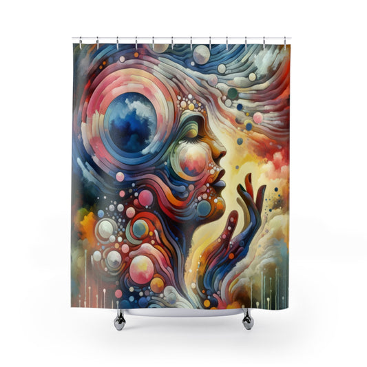 Mindful Melody Harmony Shower Curtains - ATUH.ART