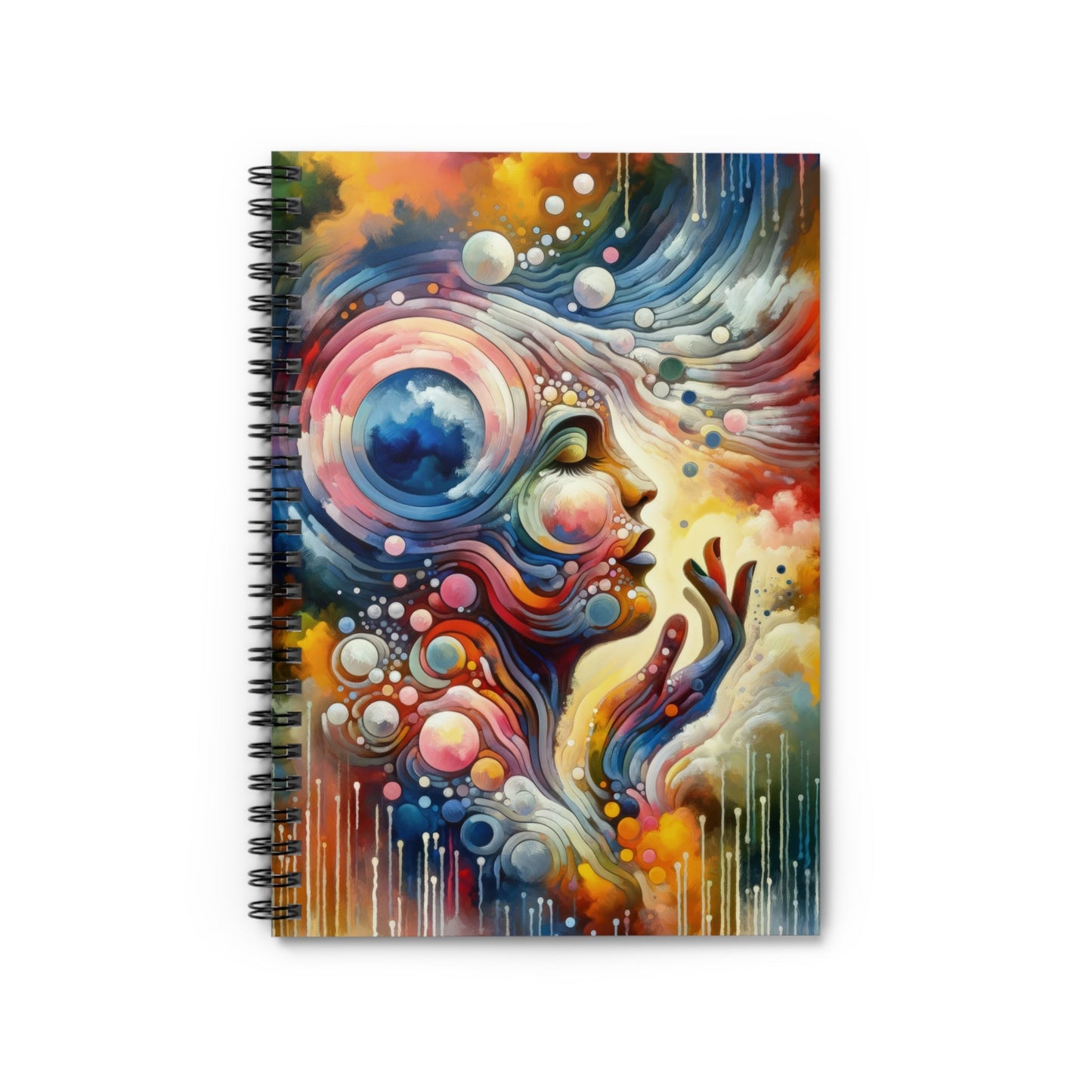 Mindful Melody Harmony Spiral Notebook - Ruled Line - ATUH.ART