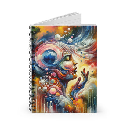 Mindful Melody Harmony Spiral Notebook - Ruled Line - ATUH.ART