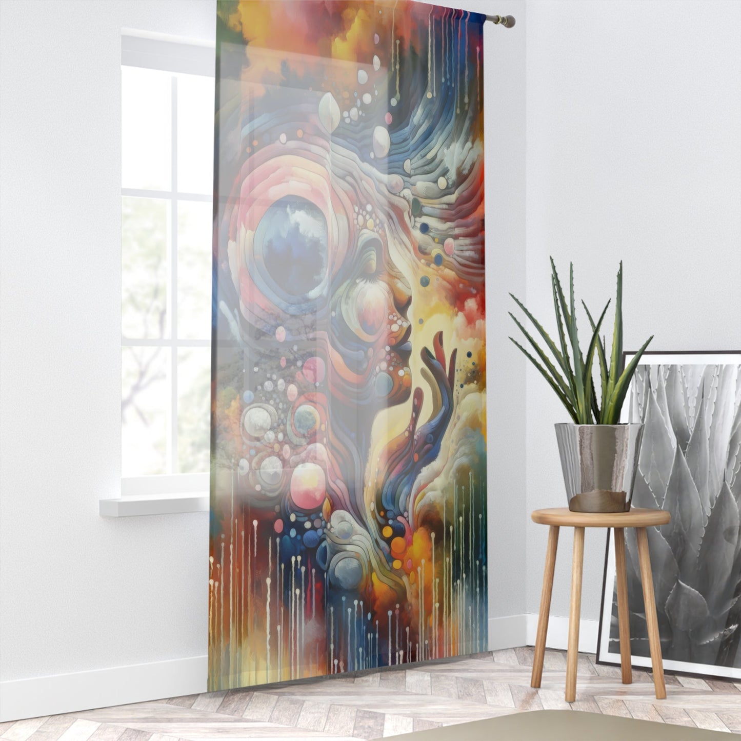 Mindful Melody Harmony Window Curtain - ATUH.ART