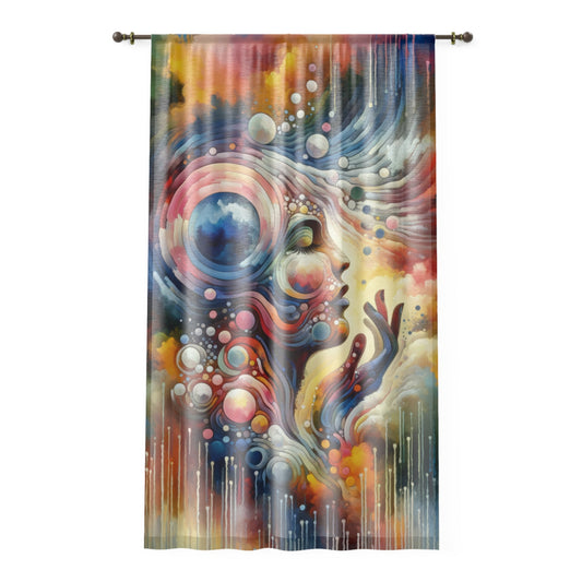 Mindful Melody Harmony Window Curtain - ATUH.ART