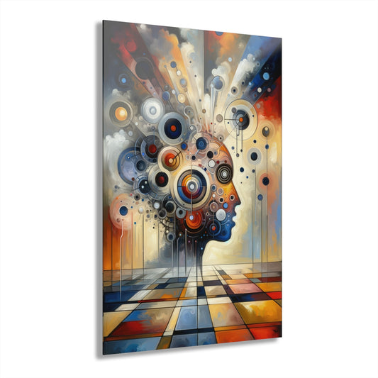 Mindful Tachism Engagement Acrylic Prints (French Cleat Hanging) - ATUH.ART