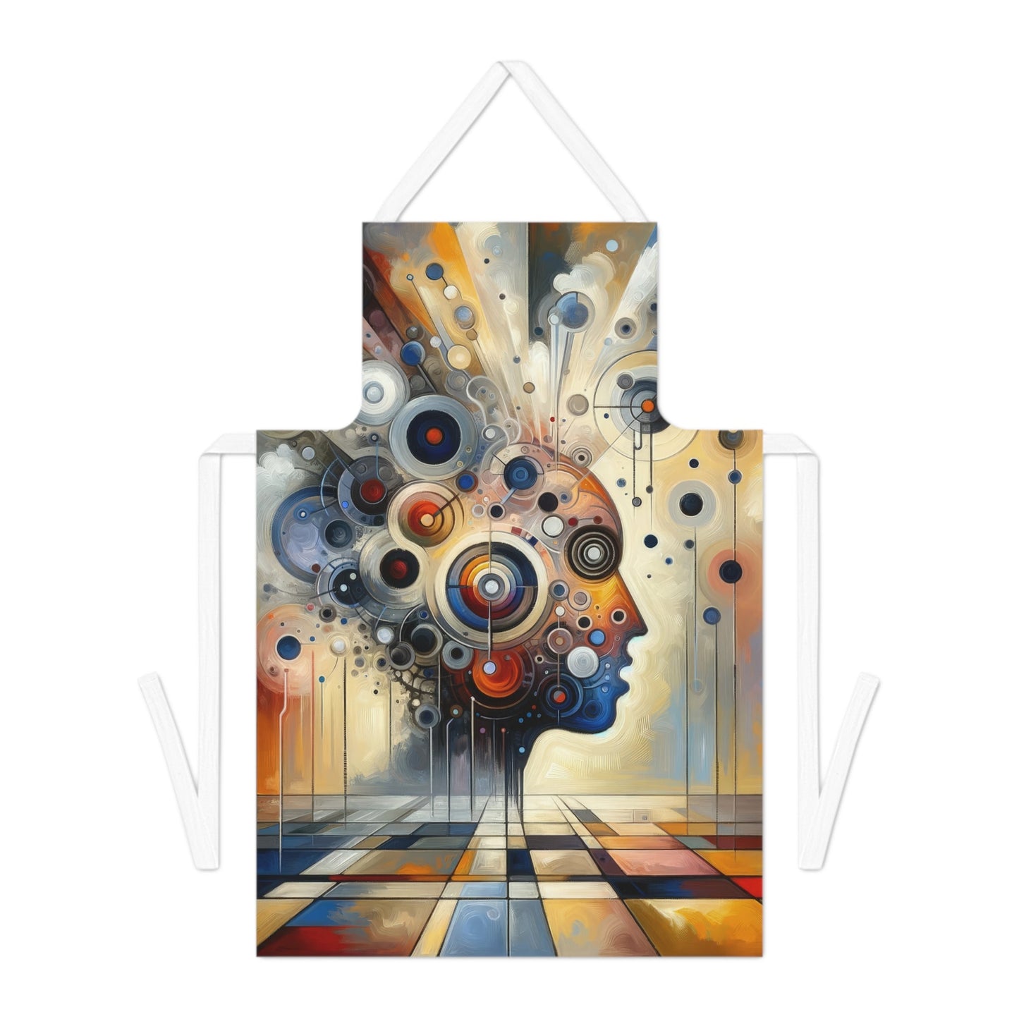 Mindful Tachism Engagement Adult Apron (AOP) - ATUH.ART