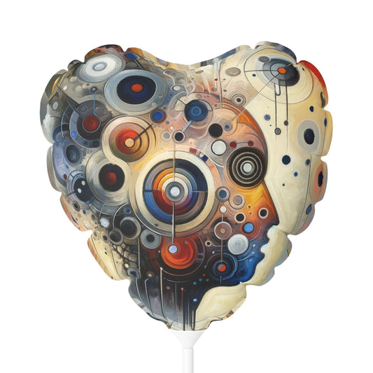 Mindful Tachism Engagement Balloon (Round and Heart-shaped), 11" - ATUH.ART