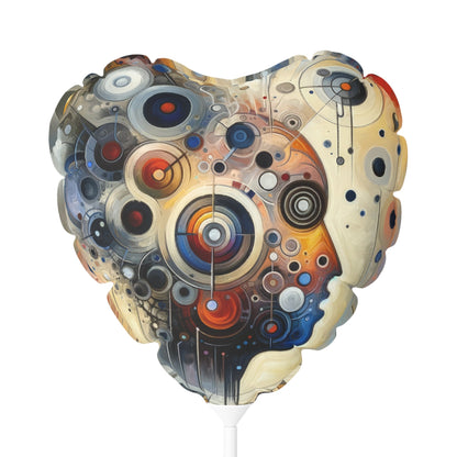Mindful Tachism Engagement Balloon (Round and Heart-shaped), 11" - ATUH.ART