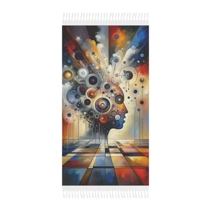 Mindful Tachism Engagement Boho Beach Cloth - ATUH.ART