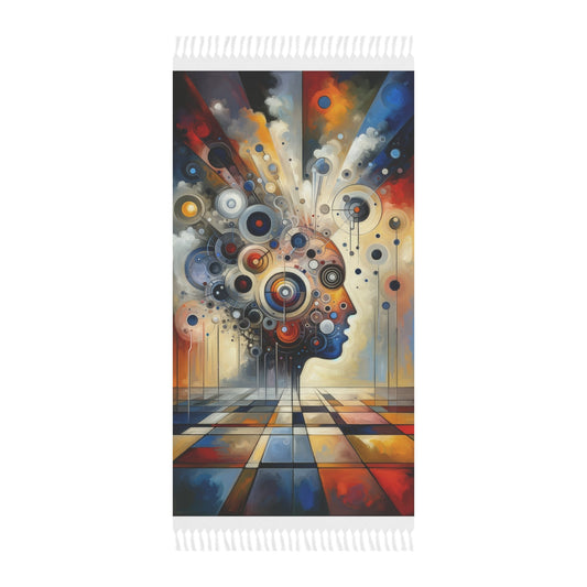Mindful Tachism Engagement Boho Beach Cloth - ATUH.ART