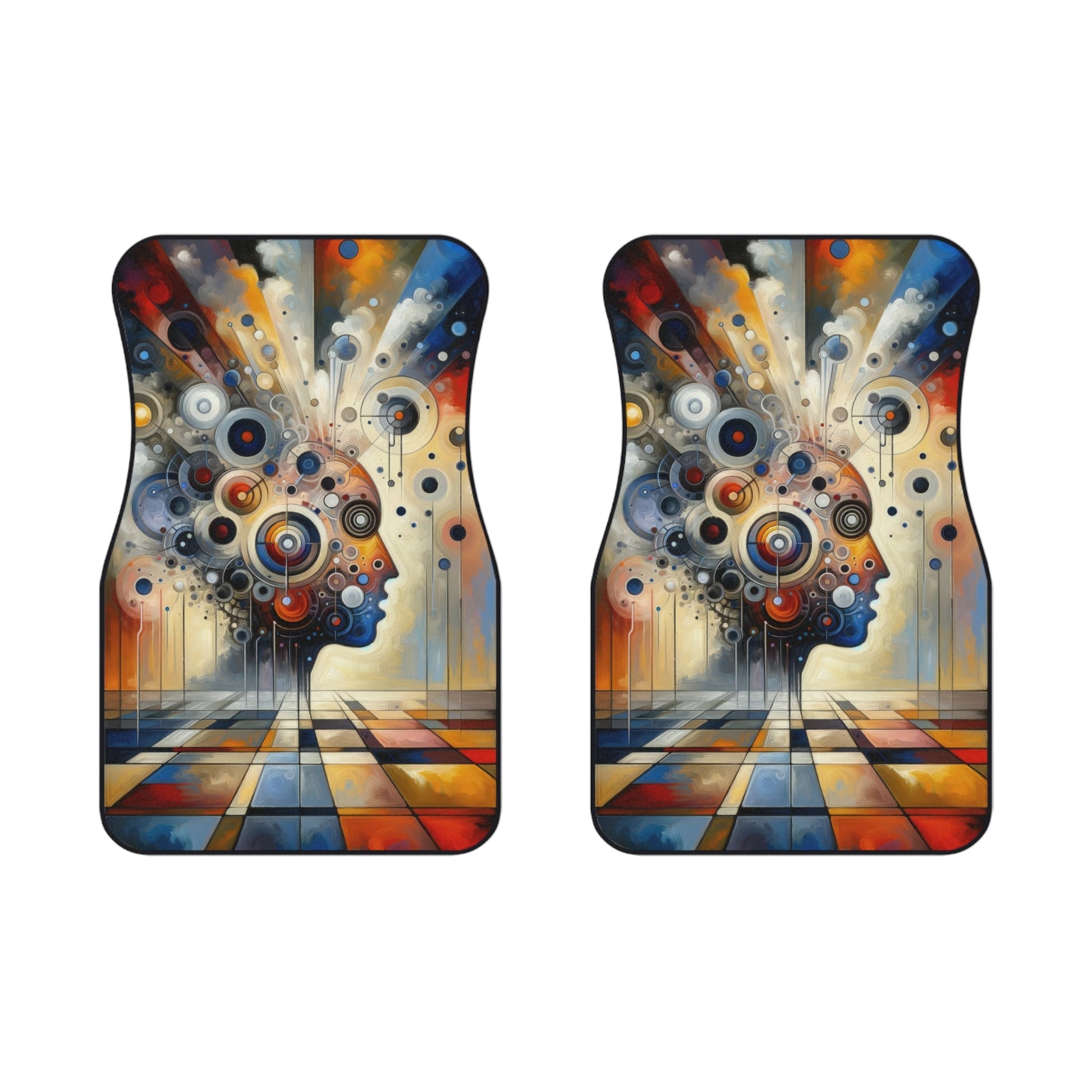 Mindful Tachism Engagement Car Mats (2x Front) - ATUH.ART