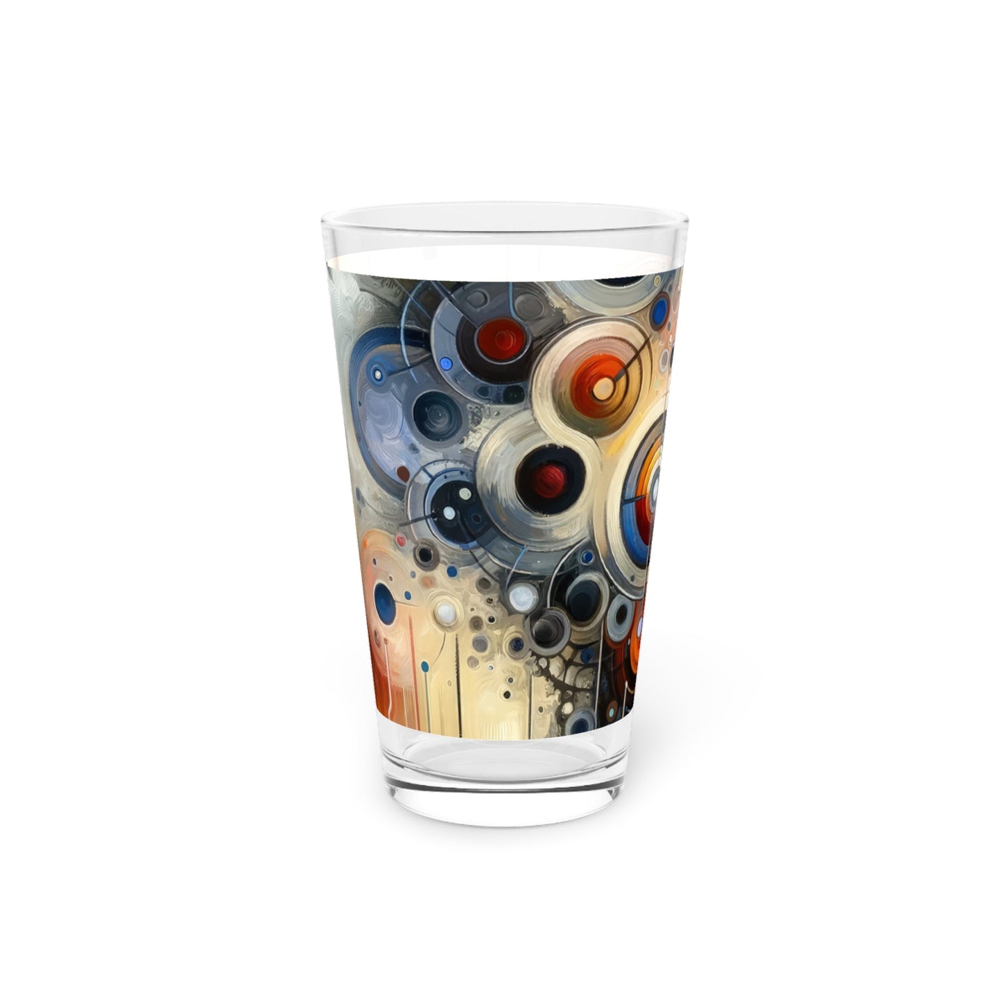 Mindful Tachism Engagement Pint Glass, 16oz - ATUH.ART