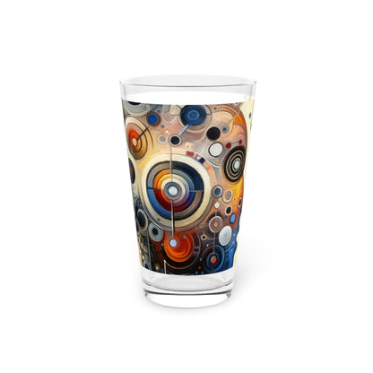 Mindful Tachism Engagement Pint Glass, 16oz - ATUH.ART