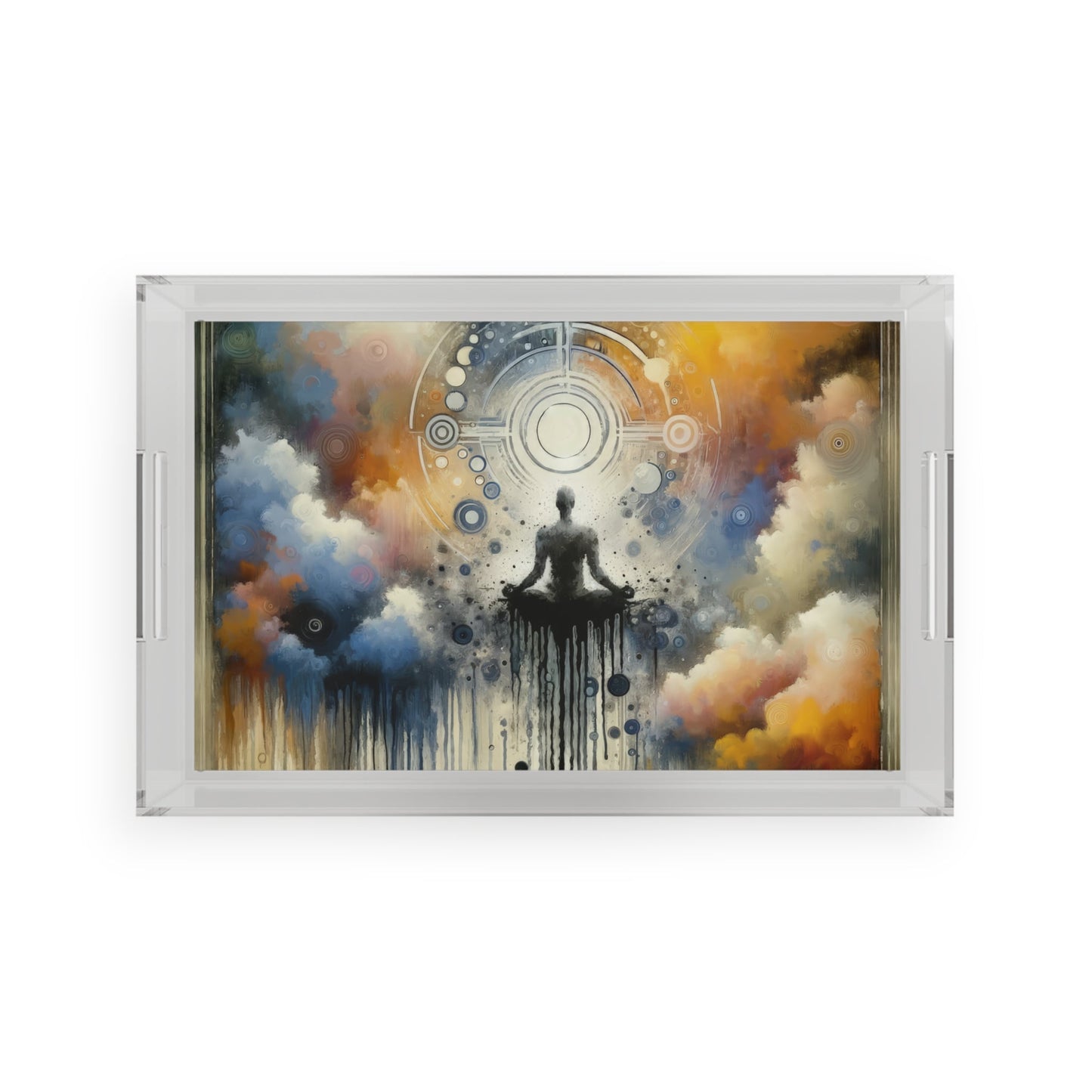Mindful Transformation Profundity Acrylic Serving Tray - ATUH.ART