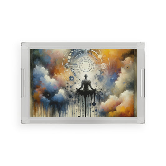 Mindful Transformation Profundity Acrylic Serving Tray - ATUH.ART