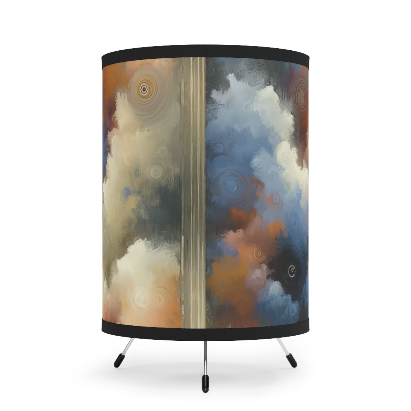Mindful Transformation Profundity Tripod Lamp with High-Res Printed Shade, US\CA plug - ATUH.ART