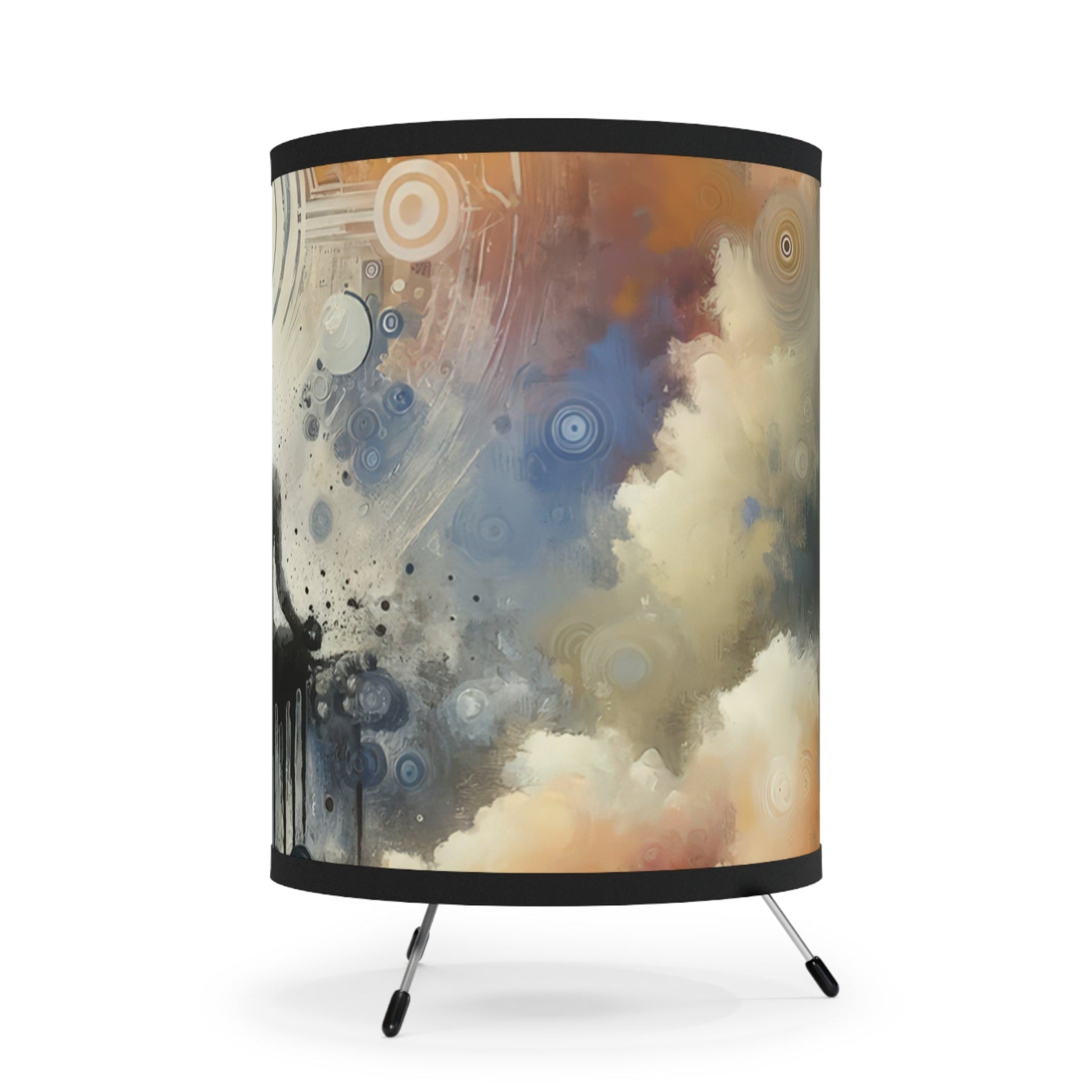 Mindful Transformation Profundity Tripod Lamp with High-Res Printed Shade, US\CA plug - ATUH.ART