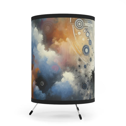 Mindful Transformation Profundity Tripod Lamp with High-Res Printed Shade, US\CA plug - ATUH.ART