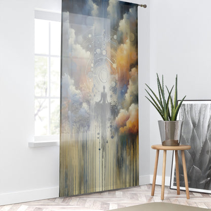 Mindful Transformation Profundity Window Curtain - ATUH.ART