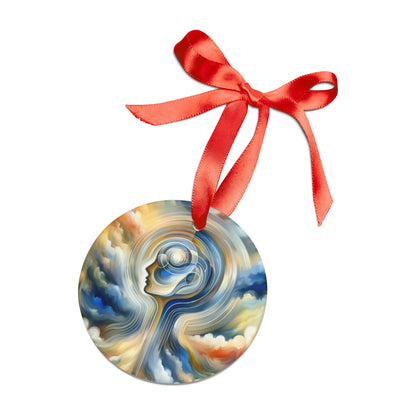 Mindful Unified Awakening Acrylic Ornament with Ribbon - ATUH.ART
