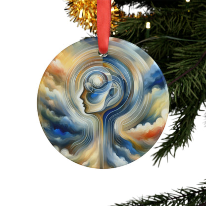 Mindful Unified Awakening Acrylic Ornament with Ribbon - ATUH.ART